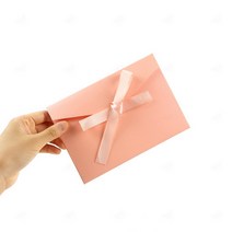 리본 컬러 봉투 1p 청첩장 돌잔치 경조사 상품권 감사 봉투, GS0700382G실버1P