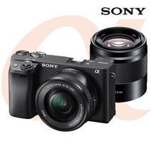 소니 A6400 +E 16-50mm+E 50mm F1.8 렌즈 공식대리점 미러리스카메라, A6400L(블랙)+SEL50F18(블랙)