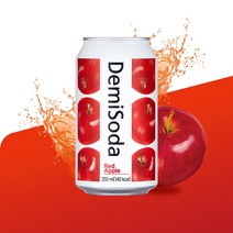 데미소다 레드애플 350ml 24 뚱캔(완박스), 1세트
