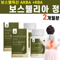 보스웰릭산 보스웰리아 추출물 치커리 초록입홍합 우슬 유향나무 버드나무 껍질 테르페노이드 카로틴 사포닌 보스웰리스 보스웨일리아 비타민 중년 여성 남성, 2병