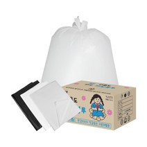 킹스봉 평판 비닐 분리수거 쓰레기 봉투 100L Box (500매), 투명