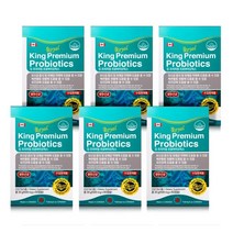 킹 프리미엄 프로바이오틱스 6박스 (500mg x 60캡슐 6개), 6개, 30g