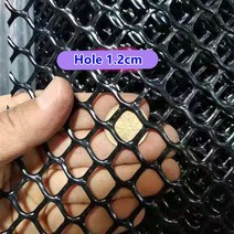 계단 난간 안전 그물망 블랙 발코니 고양이 그물 가정용 플라스틱 그리드 0.4 0.8cm 창문 어린이 낙하 방지 보호, [04] 50x500cm, [02] Hole 0.6cm