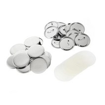 뱃지제작기 뱃지 버튼 253237445875mm 라운드 배지 부품 200 피스 금속 핀 키트 메이커 기계 DIY 도구, 200Pcs Badge Button+25mm
