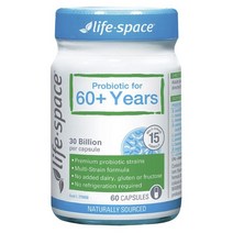 호주 라이프스페이스 60세 이상 300억 유산균 프로바이오틱스 캡슐 60정
