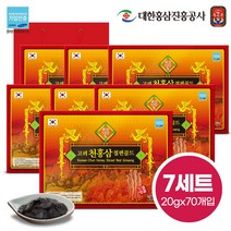 명기삼 고려 천홍삼절편 골드 + 쇼핑백, 20g, 70개입