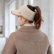 여성 발랄한 라인예쁜 겨울 골프 모자 인싸템 캐주얼, 브라운