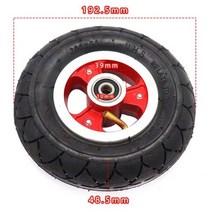 3발오토바이 전기이륜차 KUGOO S1 S2 S3 용 200x50 리어 휠 접이식 전기 스쿠터 예비 액세서리 부품 8 인치 공압 타이어 휠, M10, M10