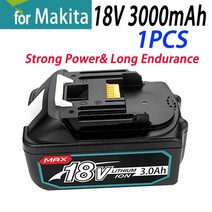 견고한 2022 최신 18V6Ah 8Ah 도구 충전식 백업 배터리 MAKITA 호환 호환 18V BL1860 에 적합 DC18RF 포함, 03 MT-3Ah1PCS
