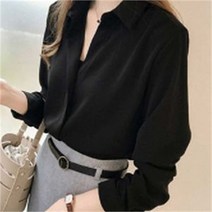 오노마 오노마 ONM 정장 깔끔 스타일 여자 쉬폰 베이직 블라우스 코디 (8053975)
