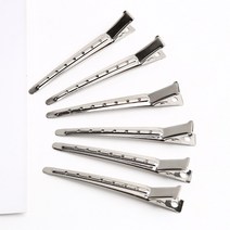 메탈 헤어 고정 커트 핀셋 미용실집게 뿌리볼륨집게, 1개