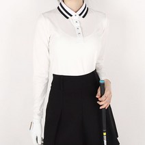 엠엠스포츠 여성 투라인 싱글 기능성 골프 긴팔 티셔츠 빅사이즈
