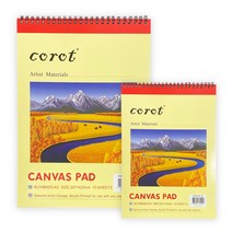 산돌 소프트캔버스 A4(210x297mm10장) 캔버스천 스케치북