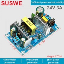 전원 공급 모듈 보드 스위치 ACDC AC 100240V to DC 24V 69A5V12V 36V 48V 1A 2A 3A 4A 8A, CHINA, 48V4A