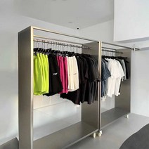 매장용 옷걸이 행거 스탠드 철재 일자 선반 옷가게, 높이170.cmx길이120.cmx너비45.cm