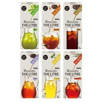 AGF Blendy 더리터 THE LITRE 차(tea) 6종비교세트 1리터용 6스틱 x 6종 티백불필요, 1개