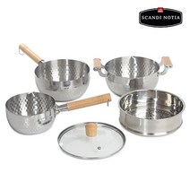 스칸디노티아 해머톤 IH 스텐냄비 세트 (찜기포함 5p), 없음