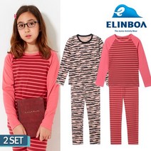 엘인보아 주니어 에어로웜 기능성내의 여아 2SET