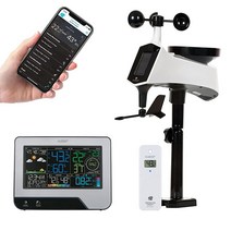 La Crosse Technology V41-PRO-INT Wi-Fi 프로페셔널 웨더 센터 콤보 센서 및 원격 모니터링 실버 472494