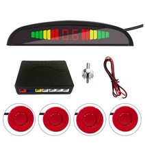 후측방경보 후방감지 주차 센서 측후방 경보 시스템 자동차 감지 자동차에 대 한 스마트 Parktronic LED 디, 04 빨간_01 기타 (ae˚) frequ