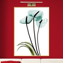 보고아트 수채화 꽃 생화 그림 아트 거실 인테리어 액자, 10_민트꽃 세송이