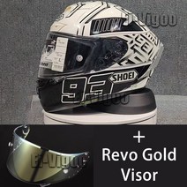 승마헬멧 XSpirit III X14 Marquez Kask 헬멧 풀 페이스 오토바이 화이트 앤트 라이딩 모토크로스 레이싱, 08 revo gold_02 L