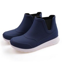 여성용 미끄럼 방지 워터 슈즈 앵클 부츠 레저 패션 방수 신발 고무 LL983, 03 파란_05 9