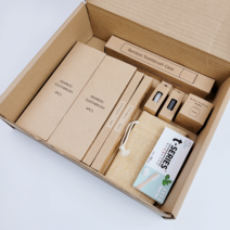 [투리빙] 친환경 대나무소재 칫솔 치약 꽂이 보관함 8종 구강위생 선물세트, 친환경 8종 선물세트