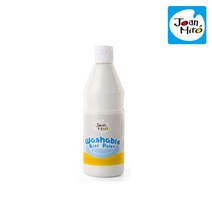 어린이 미술놀이 워셔블 물감 500ml 단품 핑거 페인트 키즈 페인트 안전한 촉감놀이 그림 물감 페인트 손도장 찍기놀이 촉감놀이 어린이 물감놀이, 색상:흰색