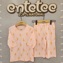 앙떼떼 NC경산점 [데이 뱀부 라운지 7부세트 B] 150 160사이즈 저자극 친환경천연섬유 부드러운감촉 봄 가을 실내복 잠옷 칠부내복 고학년 여아 토끼