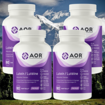 캐나다 aor 루테인 20mg 루틴 뉴테인 메리골드 영양제 60 비건 소프트젤 4개