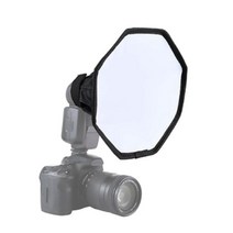 플래시 소프트박스 30CM 스트로브 반사판 휴대용 카메라 DSLR 촬영 조명, 1개