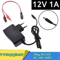 완속홈충전기12V 1A 납산 배터리 충전기는 전기 스쿠터 전기 자전거 골프 카트 및 휠체어에 적합 사용할, 02 EU