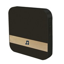 현관초인종 무선초인종 인터폰 벨 스티커 초인종카메라 벨 버튼 다세대주택 433mhz, 검은 색, 우리 플러그