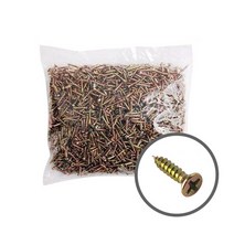 철물의민족 3mm 천연색 접시머리 목공용피스 나사 피스 봉지단위 목재용, 08. 3x28mm(2000개), 1개