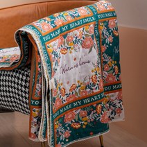 록신 홈 얇은 낮잠 소파 담요 거실 침실 담요