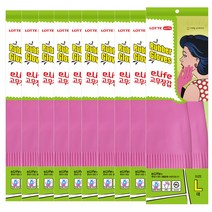 롯데 고무장갑 핑크, 8개, 대(L)