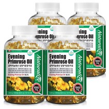 감마리놀렌산 달맞이꽃종자유 1001mg x 300캡슐 x 4병, 300정, 4개