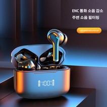 이카수스 무선 블루투스 이어폰 5.3 ENC M-48 블랙, 검은색