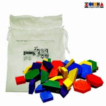 조이매스 패턴블록 교구 (72조각) : 창의성 개발 (만4세~6세), 한국창의력교육개발원
