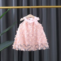 PigPug 22 여자 트렌드 민소매 치마 4 여자 아이 왕홍 유행 아동복 어린이 3세 공주 치마 대박