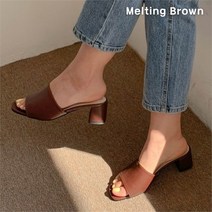로즈블로썸 멜팅브라운 여성 데일리 사무실 뮬 슬리퍼 9color (8259180)