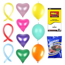 벌룬 꼬리 풍선 10+1 네오텍스 행사 운동회 이벤트 파티용품 생일 돌잔치 브라이더샤워 프로포즈 가게 오픈 축하 깜짝, 벌룬 5인치매트화이트