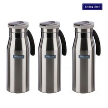 인터바겐 리빙쉐프 고급 스텐 올스텐 1L 1.5L 2L 2.5L 가정용물병 업소물병 카페물병 식탁물병 6종, 리빙쉐프 냉장고물병 1.5L
