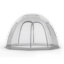 포장마차천막 투명 야시장 방수 야외 접이식 행사용, 밝은 노란색 2.8x2.8x2M 6면