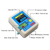 트랜지스터 테스터 TFT 다이오드 삼극관 커패시턴스 미터 LCR ESR 미터 NPN PNP MOSFET IR 다기능 테스터, 한개옵션1, 한개옵션0