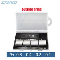 주철 모래 몰드 표면 거칠기 비교 샘플 거칠기 비교 샘플 블록 표면 거칠기 대비 게이지, 05 outside grind