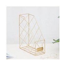 1단 골드 책꽂이 매거진랙 북엔드 잡지꽂이 간이책꽂이 책상책꽂이 카페 사무실 매장 거실 책지지대 책거치대 북스탠드 서류꽂이