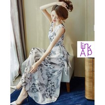 링크어패럴 여성 하늘하늘 브이넥 민소매 원피스