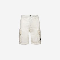 [정품] C.P. 컴퍼니 트윌 스트레치 카고 쇼츠 거즈 화이트 - 23SS Company Twill Stretch Cargo Shorts Gauze 1123093